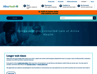 allinahealth.com screenshot
