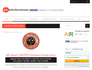 allindiarecruitments.com screenshot