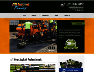 allislandpaving.com screenshot
