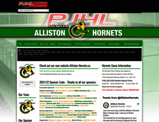 allistonhornets.pointstreaksites.com screenshot