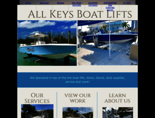 allkeysboatlift.com screenshot
