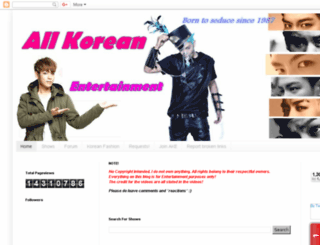 allkoreanentertainment.blogspot.com screenshot
