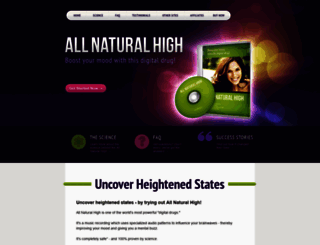 allnaturalhigh.com screenshot