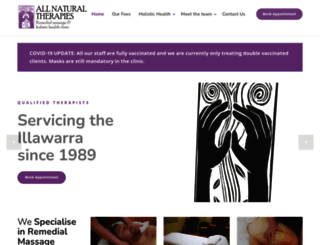 allnaturaltherapies.com screenshot