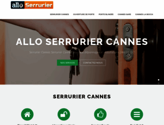 allo-serrurier-cannes.com screenshot
