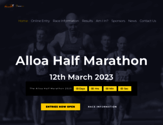 alloahalfmarathon.co.uk screenshot