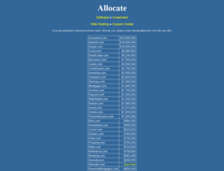 allocate.com screenshot