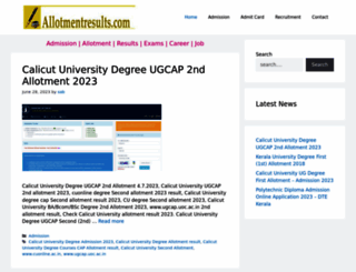 allotmentresults.com screenshot