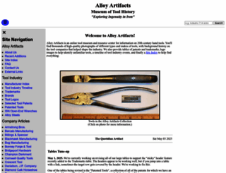 alloy-artifacts.org screenshot