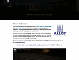 alloyconstruction.com screenshot