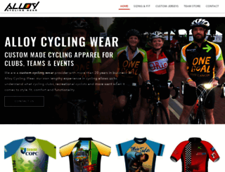 alloycyclingwear.com screenshot