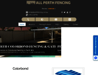 allperthfencing.com.au screenshot