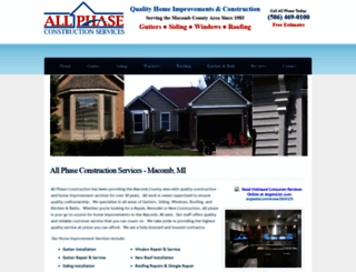 allphaseconstructionservices.com screenshot