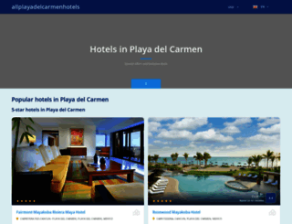 allplayadelcarmenhotels.com screenshot