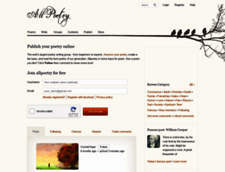 allpoetry.com screenshot