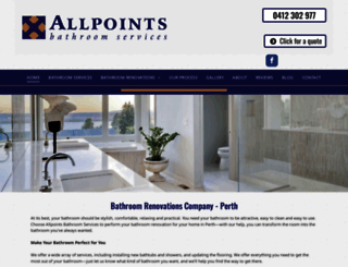 allpointsbathrooms.com.au screenshot