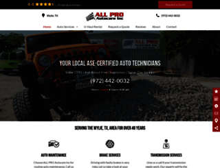 allproautocareinc.com screenshot