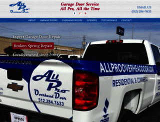 allprooverheaddoor.com screenshot