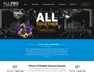 allprosystems.com screenshot