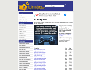 allproxysites.com screenshot