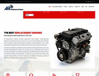 allreplacementengines.com screenshot