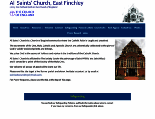 allsaints-eastfinchley.org.uk screenshot