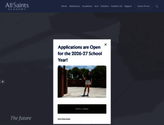 allsaintsacademy.com screenshot