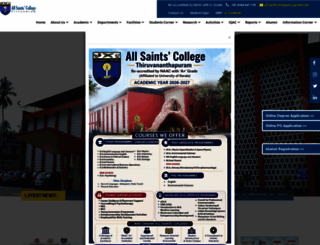 allsaintscollege.ac.in screenshot