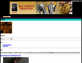 allsaintsministry.storenvy.com screenshot