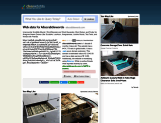 allscrabblewords.com.clearwebstats.com screenshot