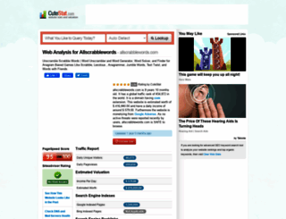 allscrabblewords.com.cutestat.com screenshot