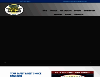 allseasoncontractors.com screenshot