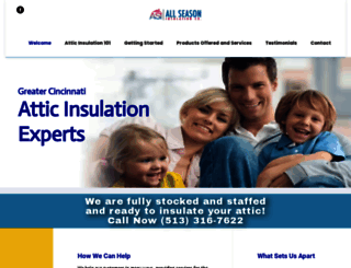allseasoninsulation.com screenshot
