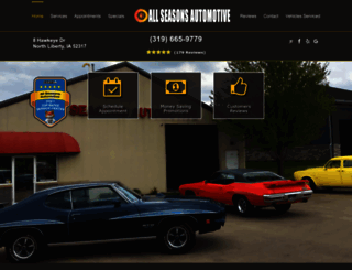 allseasonsautomotive.com screenshot
