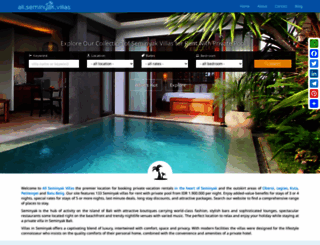 allseminyakvillas.com screenshot