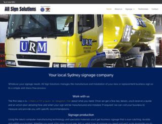 allsignsolutions.com.au screenshot