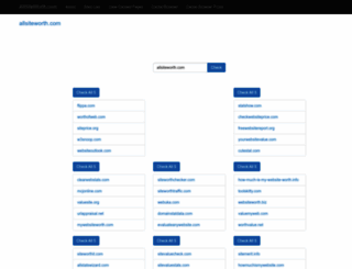 allsiteworth.com screenshot