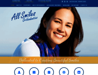 allsmilesorthodontics.com screenshot