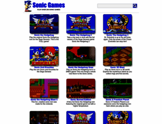 Access allsonicgames net SONIC GAMES gt Play online Sonic the Hedgehog 