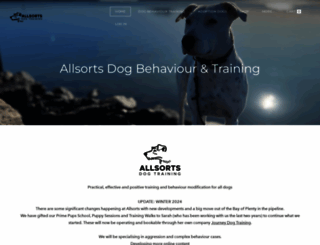 allsortsdogtraining.com screenshot
