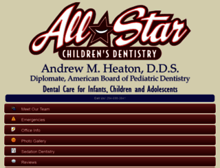 allstarchildrensdentistry.com screenshot