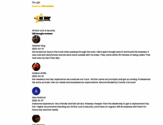 allstarlockandsecurity.com screenshot