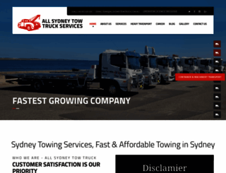 allsydneytowtruck.com.au screenshot