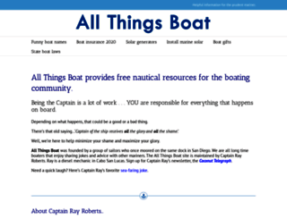 allthingsboat.com screenshot