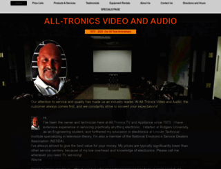alltronicsvideoandaudio.com screenshot