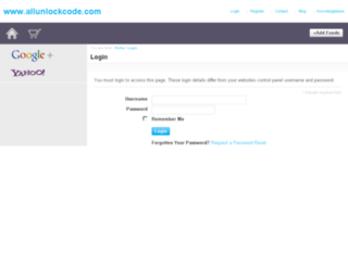 allunlockcode.com screenshot