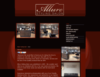 allurestylingsalonwv.com screenshot