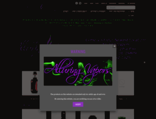 alluringvapors.com screenshot
