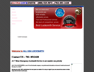 allusalocksmithservice.com screenshot