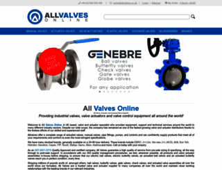 allvalves.co.uk screenshot